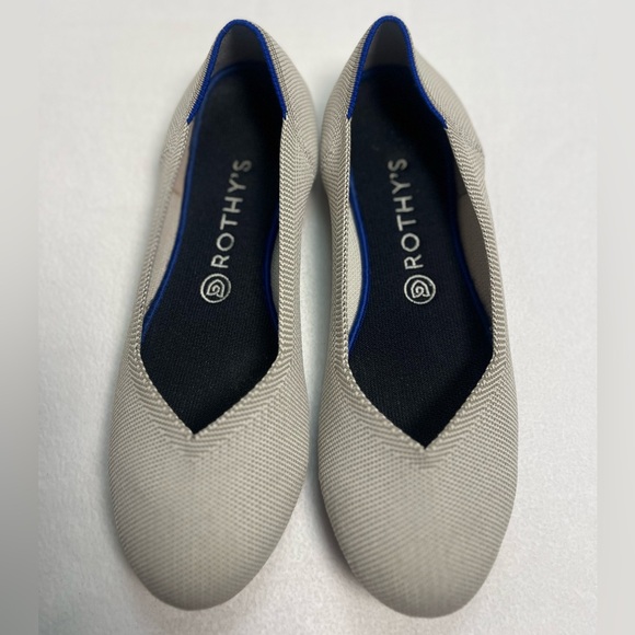 Rothy's Shoes - ROTHY'S The Flat Round Toe Birdseye Grey Knit Comfort Ballet Flats-Size 10